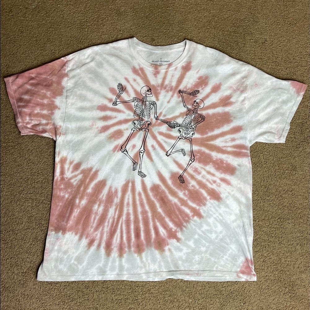 Tie dye Skelton t shirt